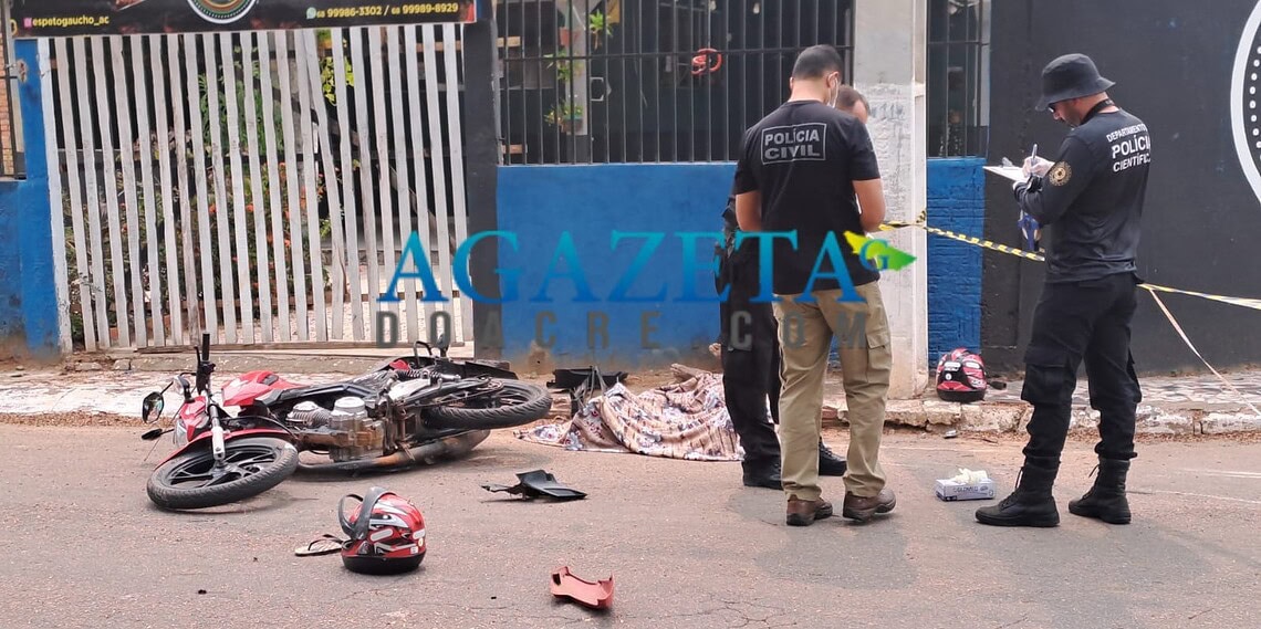 Acidente entre carro e moto deixa um morto e outro ferido em Rio Branco