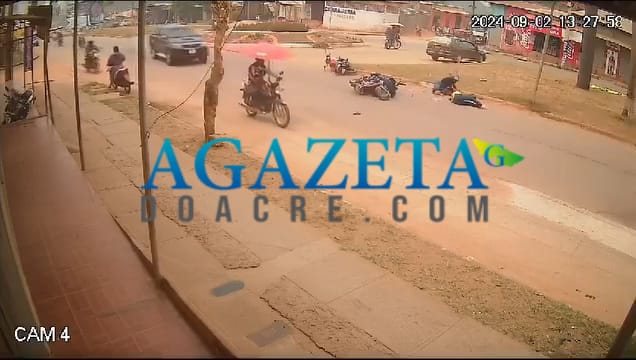 Colisão entre motos deixa duas mulheres feridas e adolescente em estado grave em Cobija