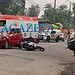 Motociclista sofre fraturas em colisão frontal com carro e é encaminhado ao Pronto-Socorro de Rio Branco