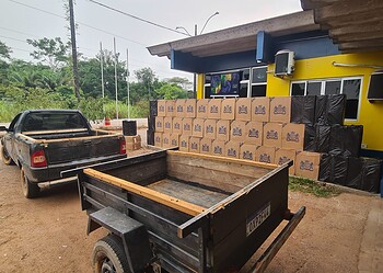PRF apreende 22.500 maços de cigarros de origem estrangeira no Acre
