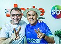 Militância 22 lota sede de emissora para receber Bocalom no primeiro debate