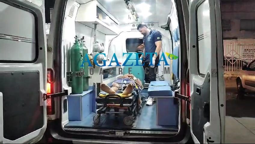 Homem é esfaqueado nas costas durante assalto no Segundo Distrito de Rio Branco