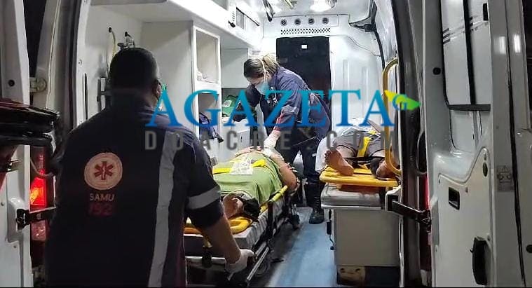 Casal em motocicleta fica ferido após colisão com ciclista e é encaminhado ao Pronto Socorro de Rio Branco