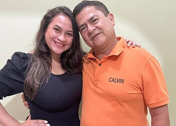 Vanessa Facundes e o pai, João Facundes. Foto: Reprodução/redes sociais