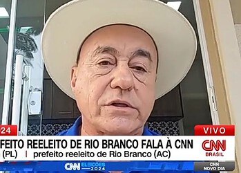 Tião Bocalom é destaque na mídia nacional após reeleição no primeiro turno em Rio Branco