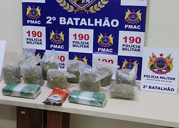 Polícia Militar apreende mais de 7 kg de drogas em operação no bairro Vila Acre