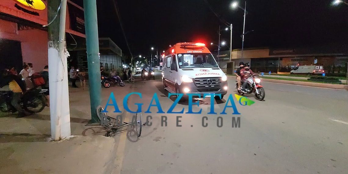Ciclista atropelado por moto morre após três dias internado em UTI de Rio Branco