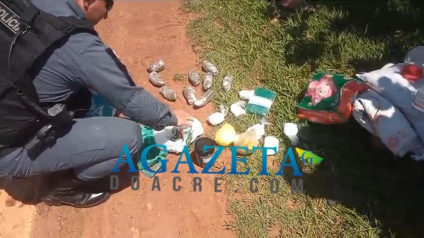 Passageiro é preso por policiais militares transportando drogas em táxi que saiu de Rio Branco