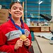 Cursando o 9º ano do fundamental, Ana Carolina conquistou medalha de ouro na Olimpíada Feminina de Química. Foto: Neto Lucena/Secom