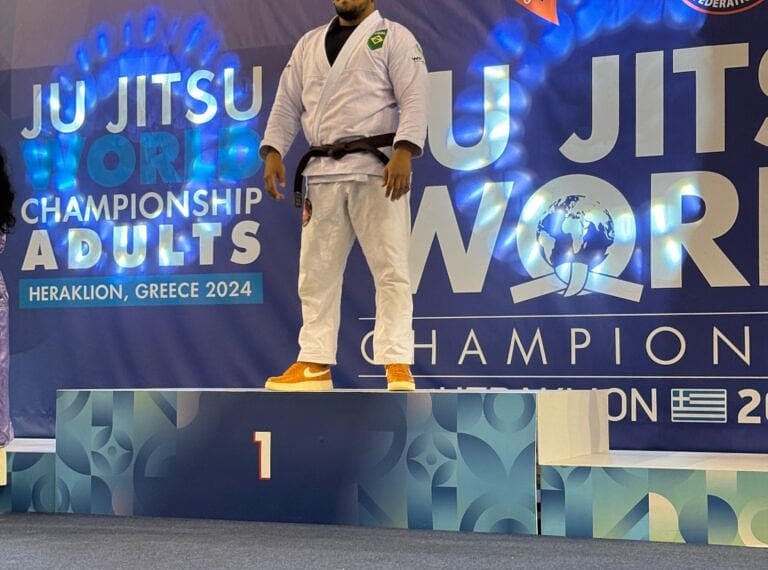 Acreano Wendell Barbosa é campeão mundial de Jiu-Jítsu em competição na Grécia