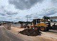 Trecho da Dias Martins próximo à rotatória da AABB é interditado para reparos