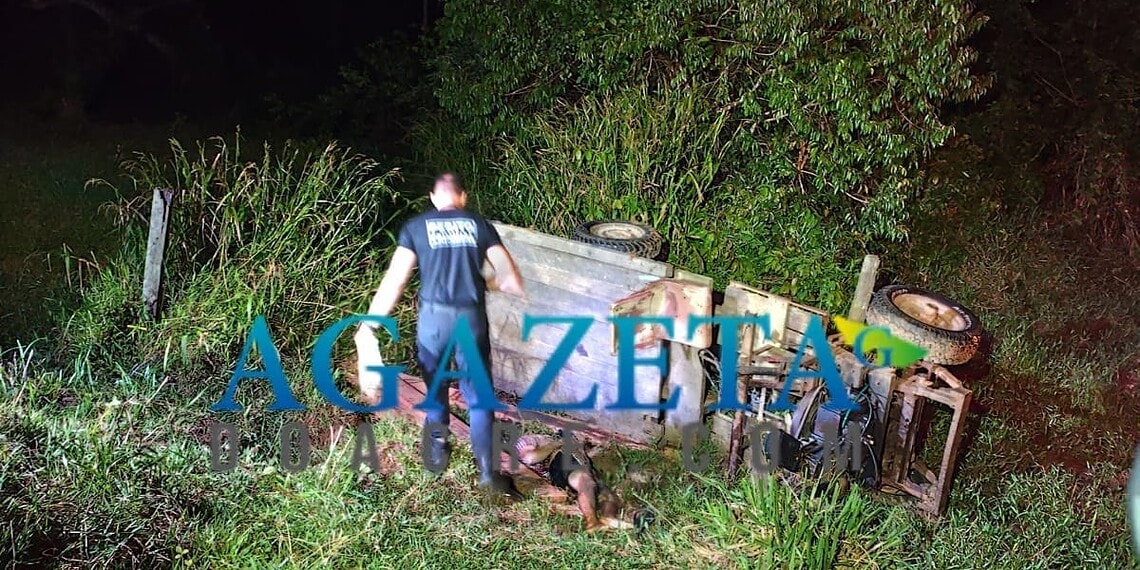 Idoso é encontrado morto após tombar com trator em barragem na zona rural de Senador Guiomard