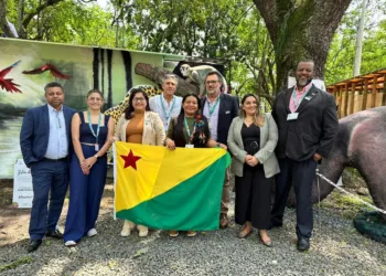 Gestores do Acre participam de painel sobre iniciativas pioneiras em REDD+ Jurisdicional na COP16, na Colômbia. Foto: João Raphael Gomes/Sema