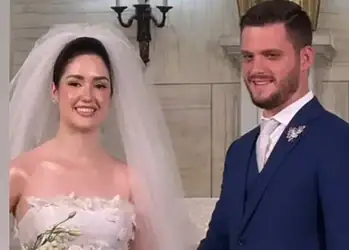 Thaís Manchini e Eduardo Medeiros casaram-se em uma emocionante cerimônia religiosa seguida de uma bela recepção. Veja na coluna No Circuito