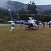 Helicóptero da Polícia Militar ajuda nas buscas — Foto: Arquivo pessoal/Leidiana de Fatima