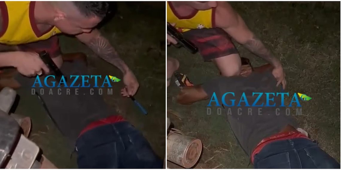 De folga, capitão da PM prende suspeito de homicídio em praça pública de Boca do Acre