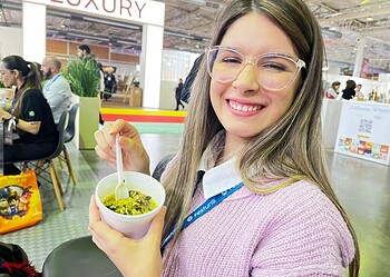 Arroz caldoso de rabada no tucupi e jambu foi o prato típico do Acre apresentado na Festuris. Foto: Karolini Oliveira/Sete
