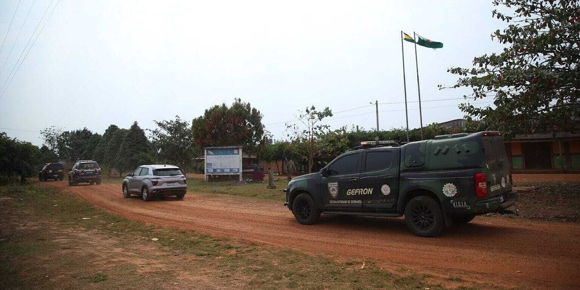 Agentes da Força Nacional reforçam segurança na fornteira. Dhárcules Pinheiro/Sejusp
