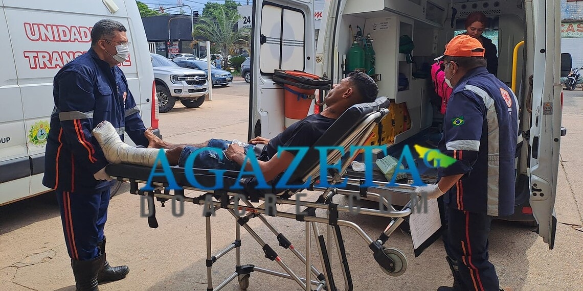 Homem de alta periculosidade baleado em confronto com a polícia é transferido para o PS de Rio Branco