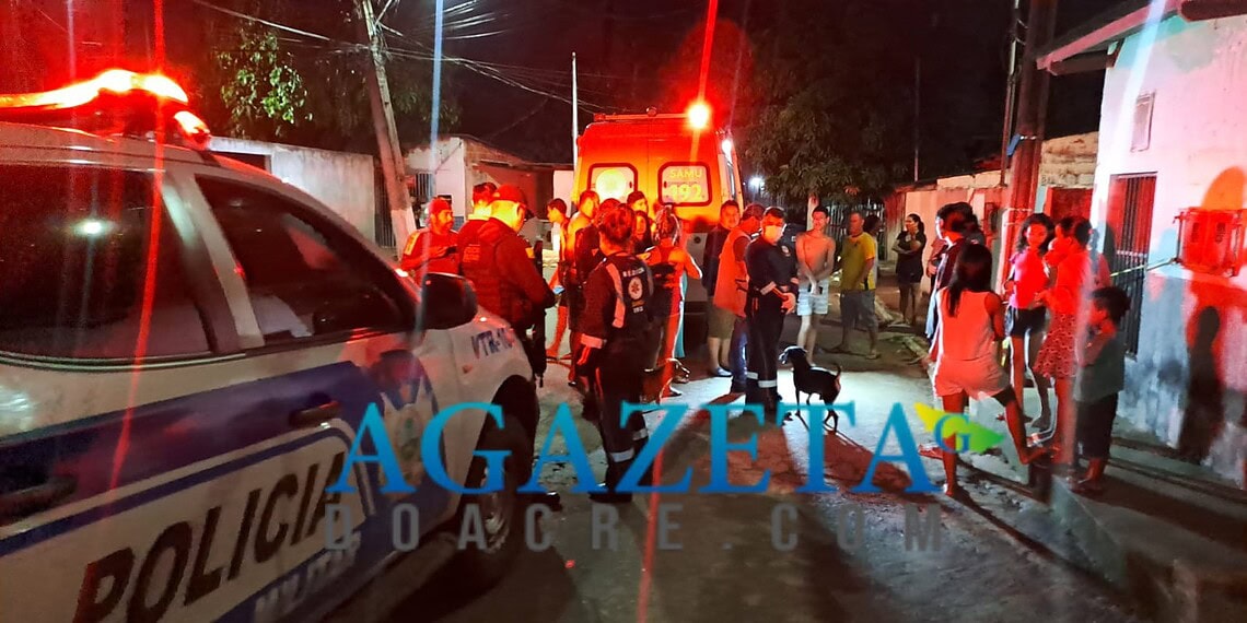 Homem é executado a tiros em frente a criança de colo em Rio Branco