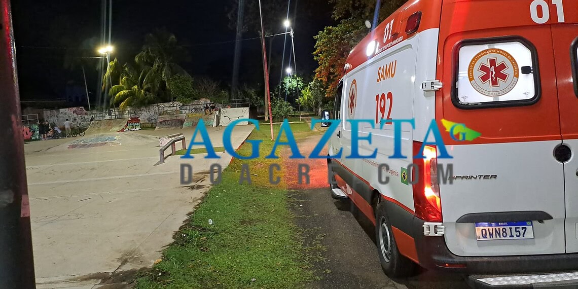 Adolescente de 16 anos sofre acidente de bicicleta no Skate Park em Rio Branco