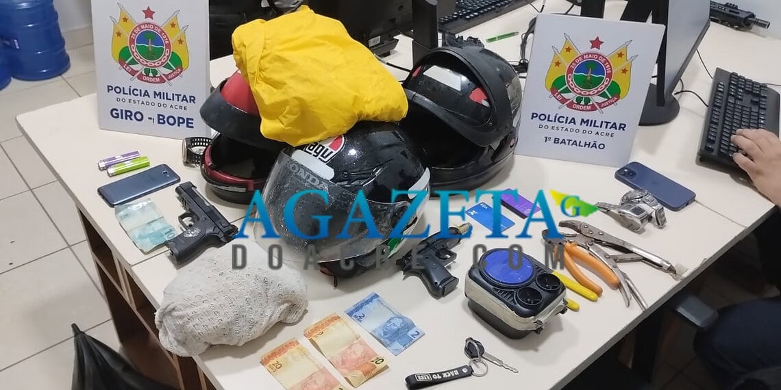 Casal é preso por série de assaltos em Rio Branco após ação rápida do GIRO