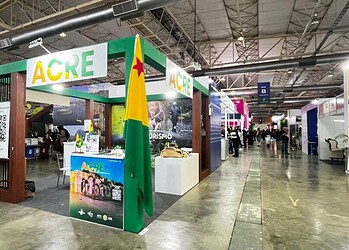 Estande do Acre na Festuris 2024. Foto: Karolini Oliveira/Sete