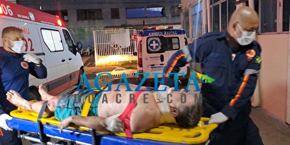 Trabalhador cai de telhado e é levado ao PS de Rio Branco com ferimentos graves no braço