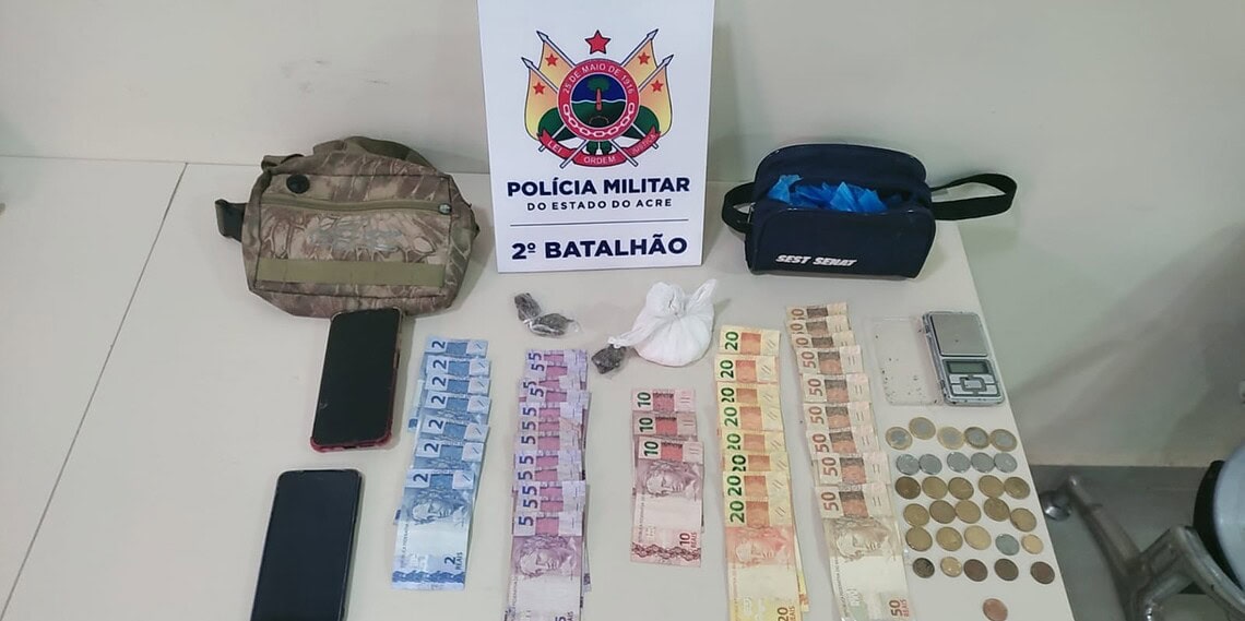 Homem é preso por tráfico de drogas no bairro Quinze, em Rio Branco