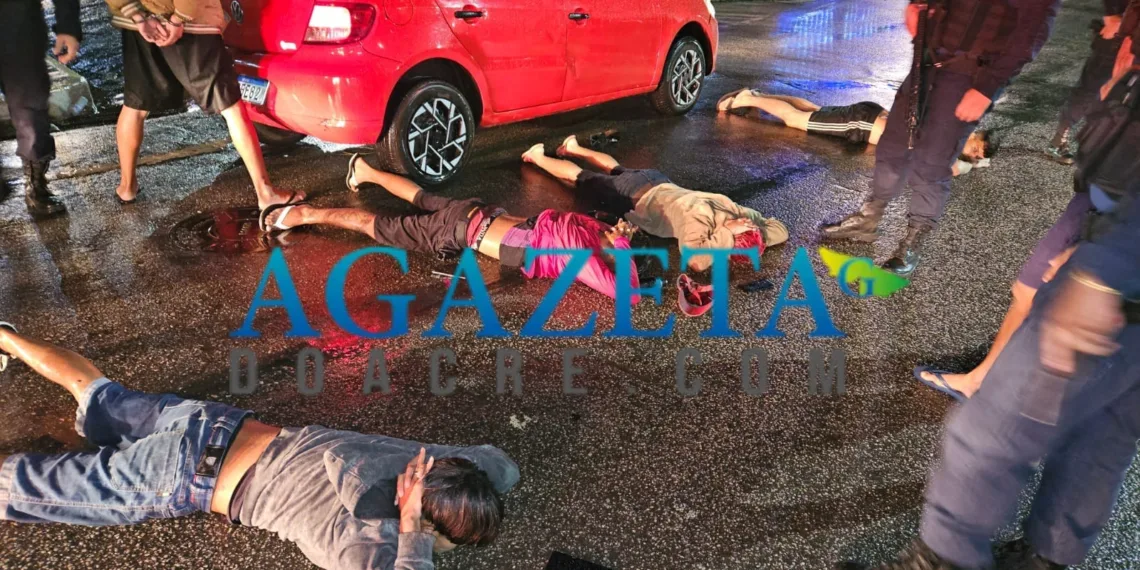 Tenente da PM de folga é abordado durante assalto em Rio Branco e prende quadrilha