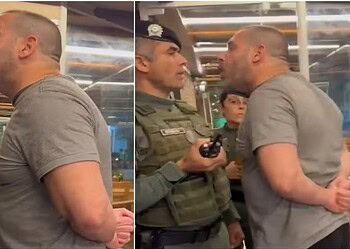 Delegado Igor Vasconcelos Fernandes foi detido por desacato — Foto: Reprodução