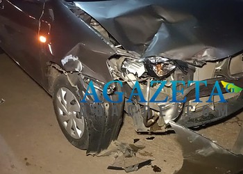 Motoboy fica ferido após colisão com carro no bairro Vanderley Dantas