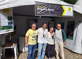 Representantes da Sete, Repac e ICMBio formaram comitiva para apresentar a Trilha Chico Mendes no 3º Congresso Brasileiro de Trilhas. Foto: cedida