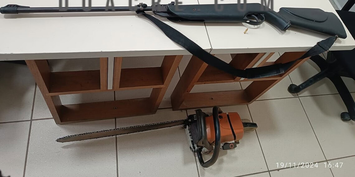 Homem é preso com arma adaptada durante patrulhamento na Transacreana