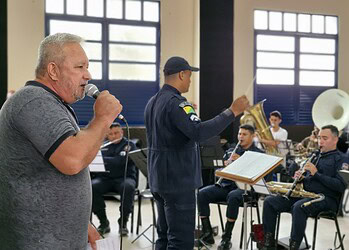 Finalista do Hino Acreano durante ensaio. Foto: Anne Nascimento