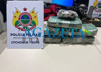BOPE apreende mais de 5 quilos de maconha e prende suspeito após tentativa de fuga na Vila Acre