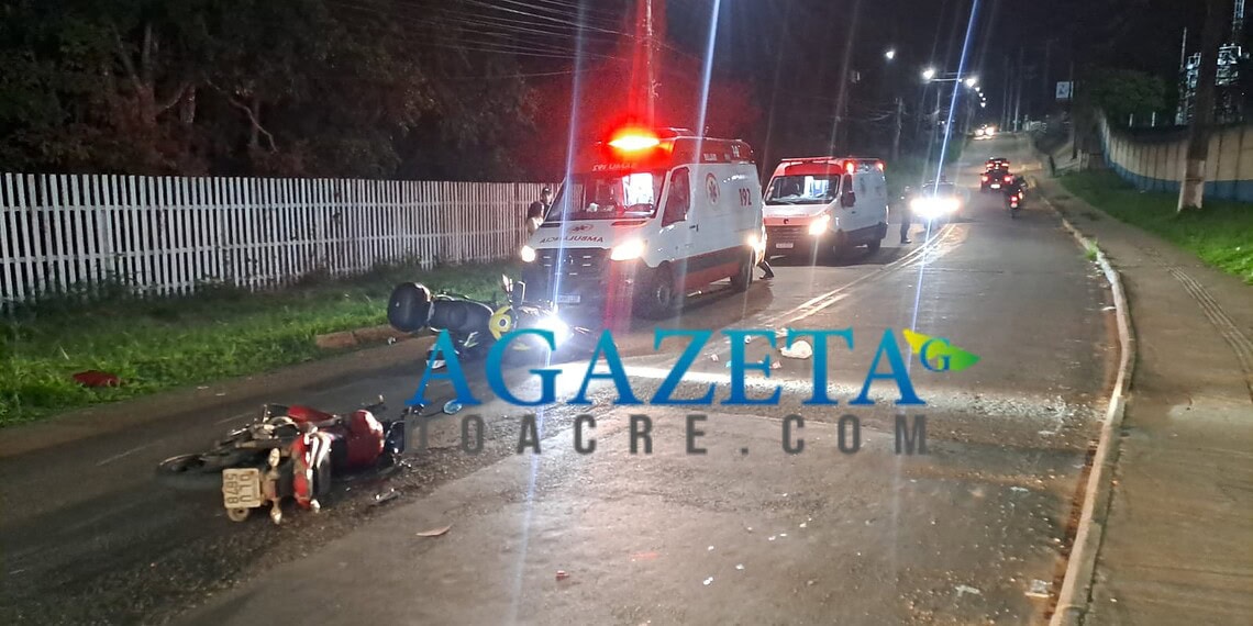 Colisão entre motocicletas no Conjunto Mariana deixa quatro feridos