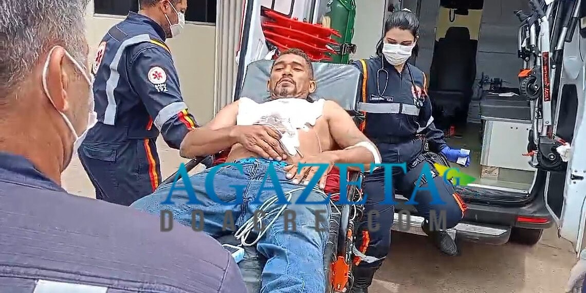 Homem sofre descarga elétrica no Ramal Manuca, na Estrada do Apolônio Sales