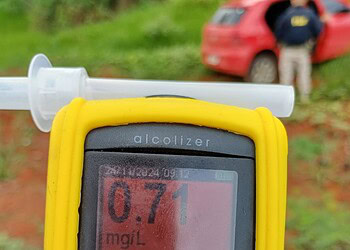 Motorista embriagado é flagrado após acidente na BR-317 em Senador Guiomard