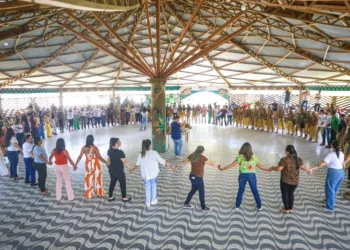 Fórum voltado para políticas indígenas teve abertura na Terra Indígena Puyanawa. Foto. Marcos Santos/Secom