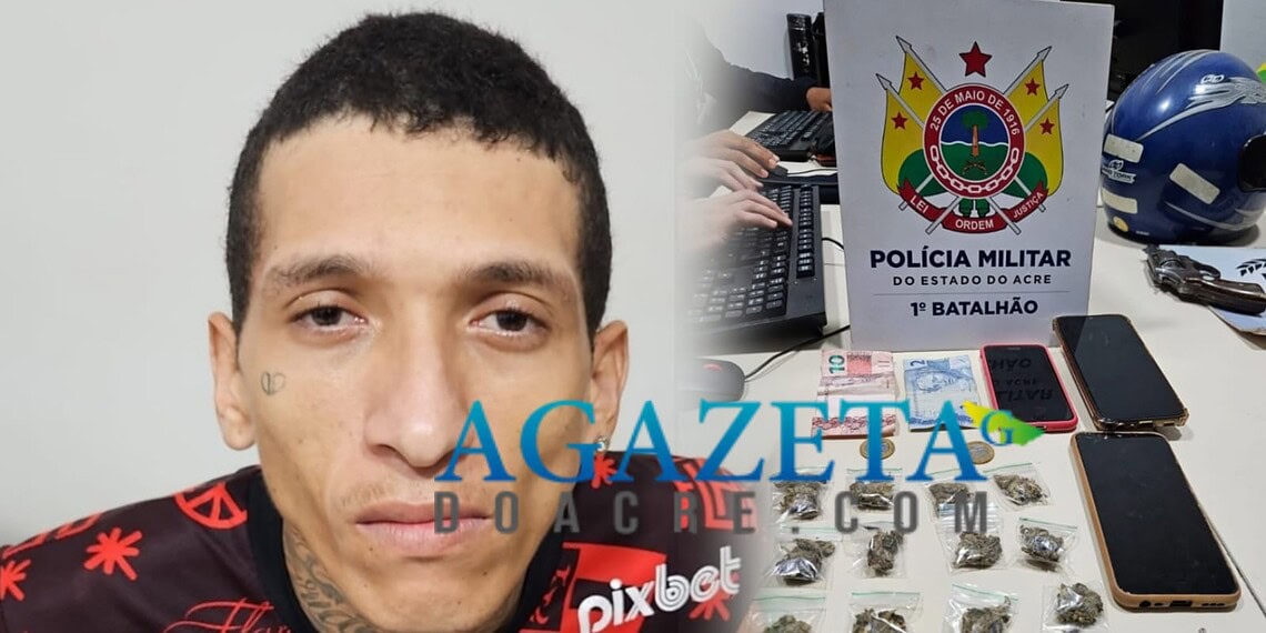 Homem é preso com papelotes de skank durante patrulhamento de rotina no Bairro da Paz