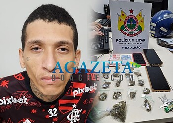 Homem é preso com papelotes de skank durante patrulhamento de rotina no Bairro da Paz