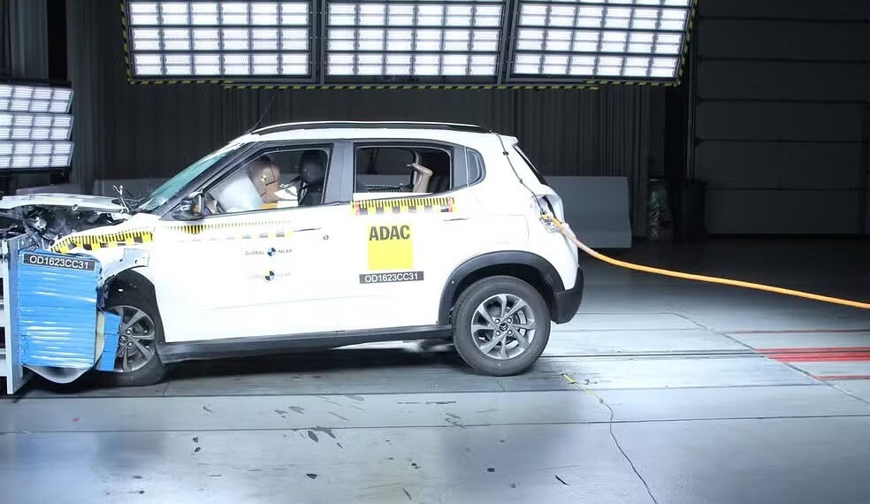 Teste de impacto com um Citroën C3 — Foto: divulgação/Latin NCAP