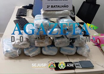 Polícia Militar apreende quase 38 quilos de drogas em ramal no Segundo Distrito
