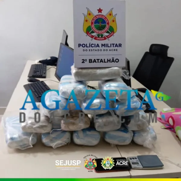 Polícia Militar apreende quase 38 quilos de drogas em ramal no Segundo Distrito