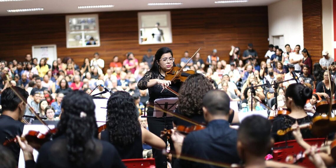 Alunos da Escola de Música do Acre se apresentarão no recital de encerramento do ano letivo. Foto: Mardilson Gomes/SEE