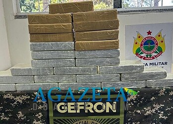 Mulher é presa com 25kg de drogas em operação do Gefron e PM em Senador Guiomard