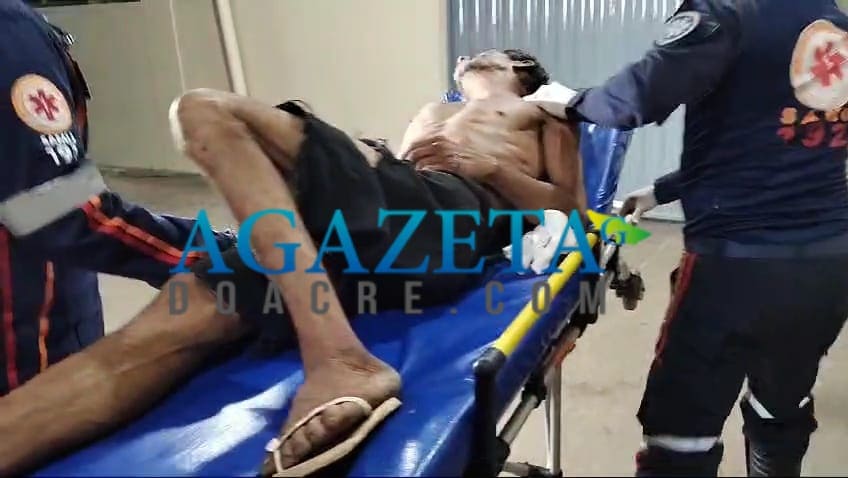 Discussão entre dependentes químicos em Rio Branco termina com homem esfaqueado e em estado grave