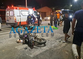 Jovem fica ferida após colisão em cruzamento de Rio Branco; motociclista se recusou a fazer bafômetro