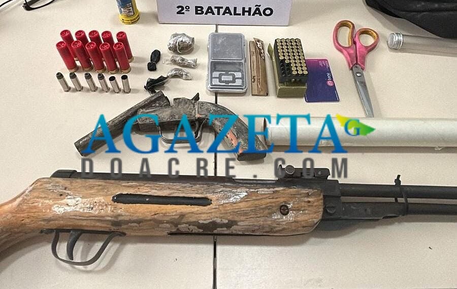 Homem é preso com arsenal de armas e drogas após disparos no Bairro Cidade do Povo